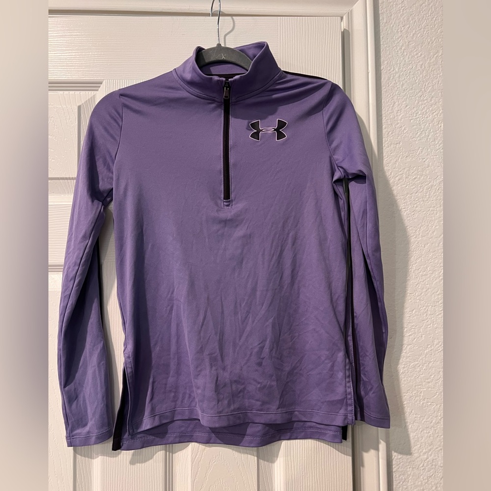 Under Armour Lavender Quarter-Zip Top